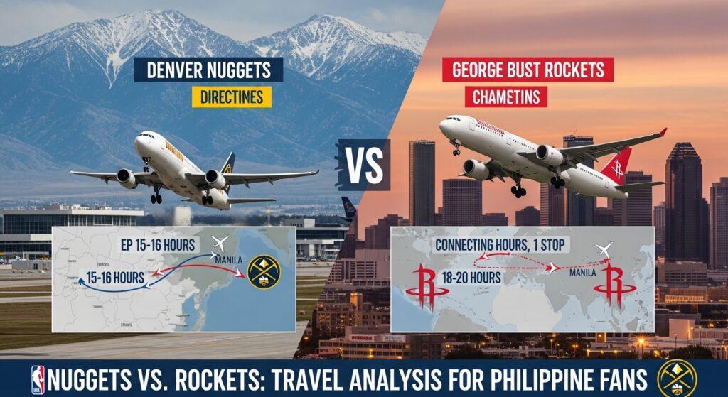 Nuggets vs Rockets Travel Analysis for Philippine Fans