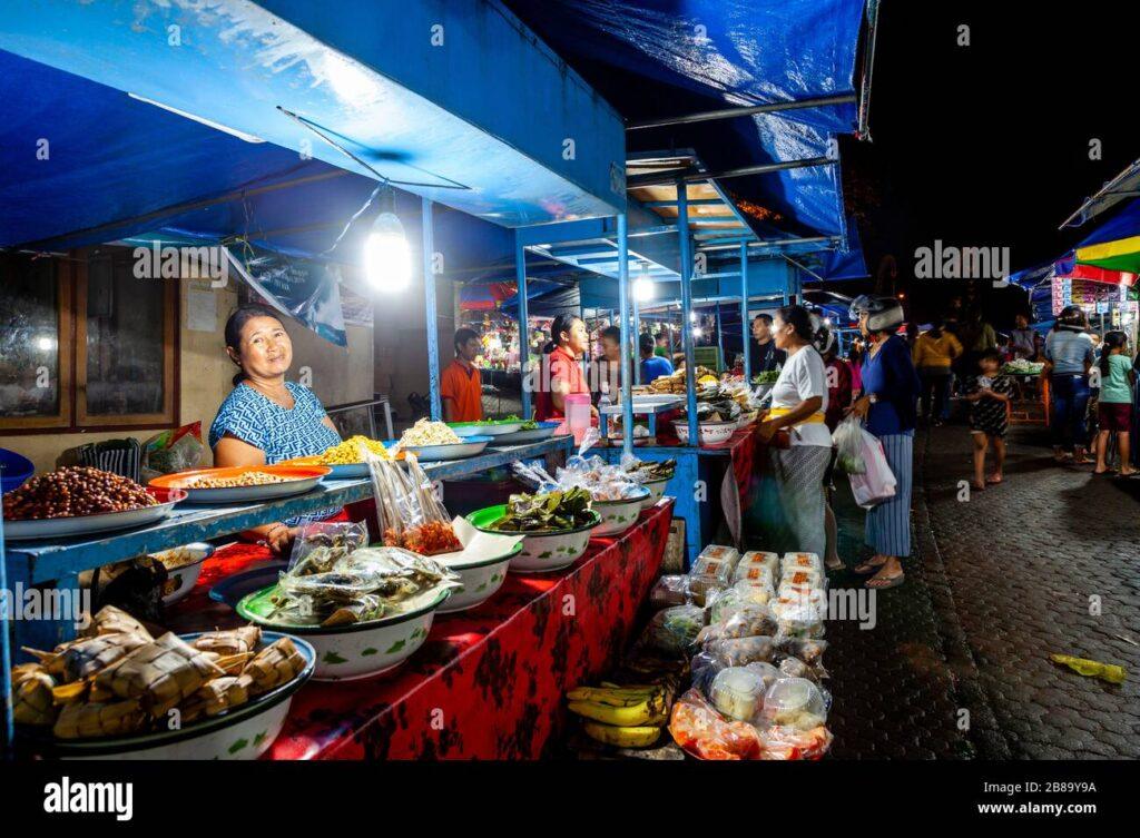 Bali local food street market travel